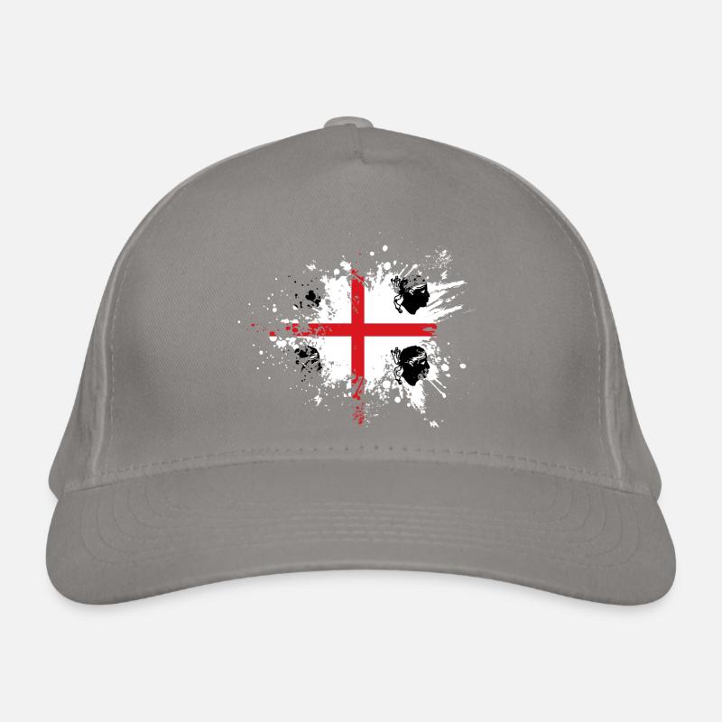 Sardaigne Drapeau Klecks Drapeau sarde Spritzer Casquette classique bio