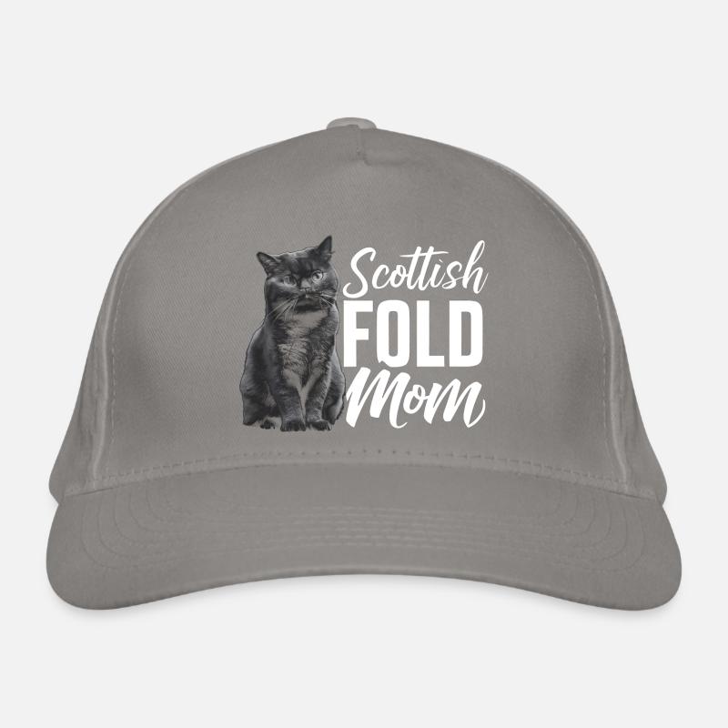 Katze Scottish Fold Geschenk Bio-Baseballkappe