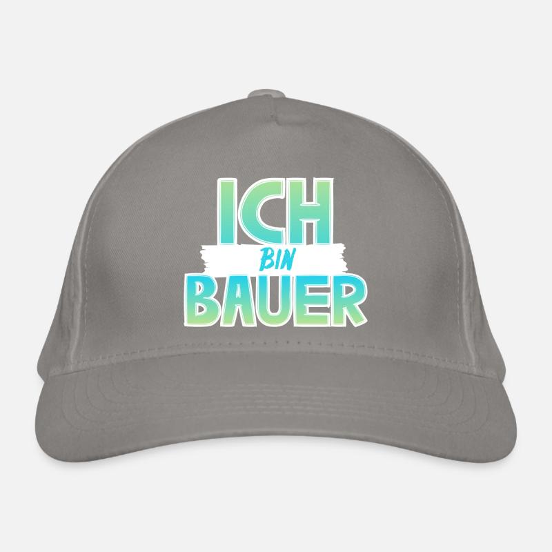 Ich bin Bauer Bio-Baseballkappe