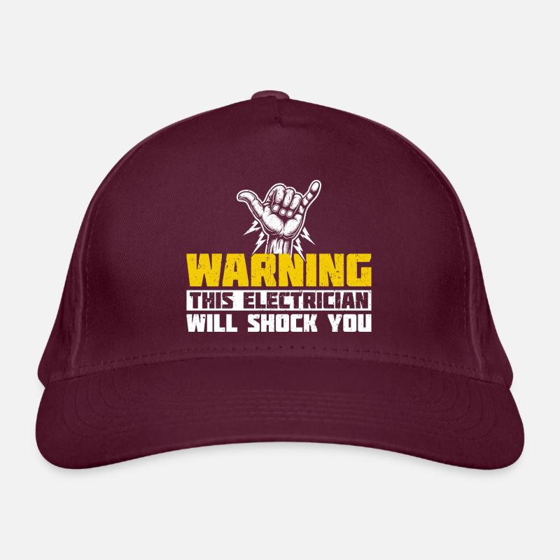 Warning! This electrician will shock you Organic Baseball Cap