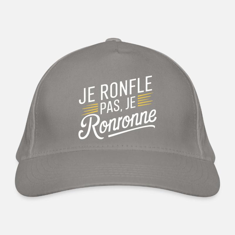 Je ronfle pas, je ronronne Casquette classique bio