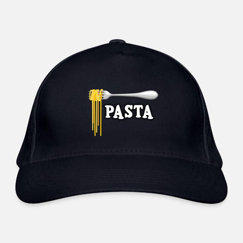 Illustration de spaghetti à la fourchette Casquette classique bio