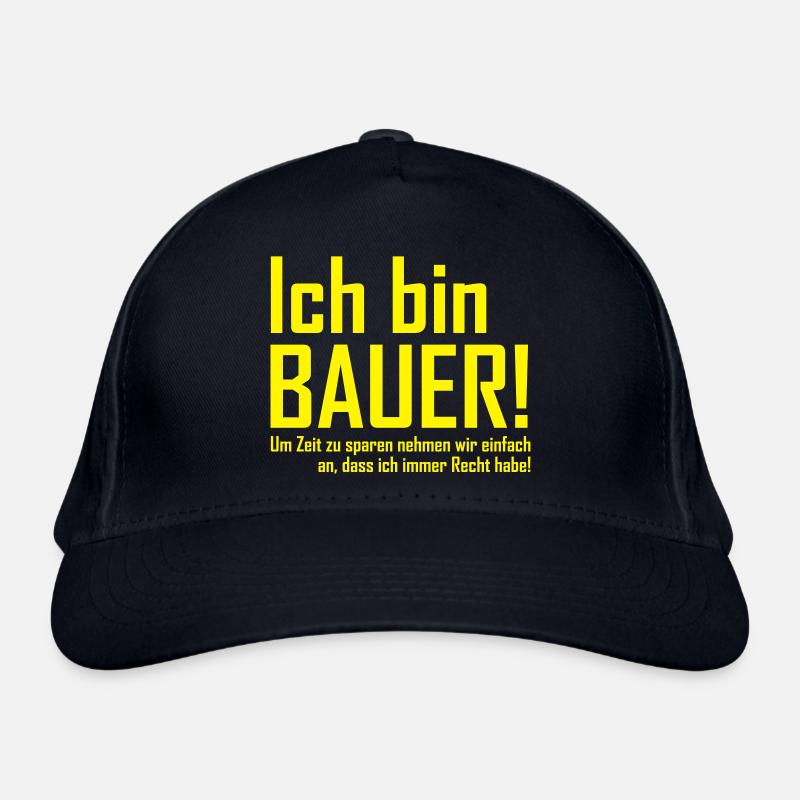 ich bin bauer Bio-Baseballkappe