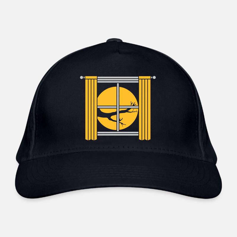 Home View Moon Night Organic Baseball Cap