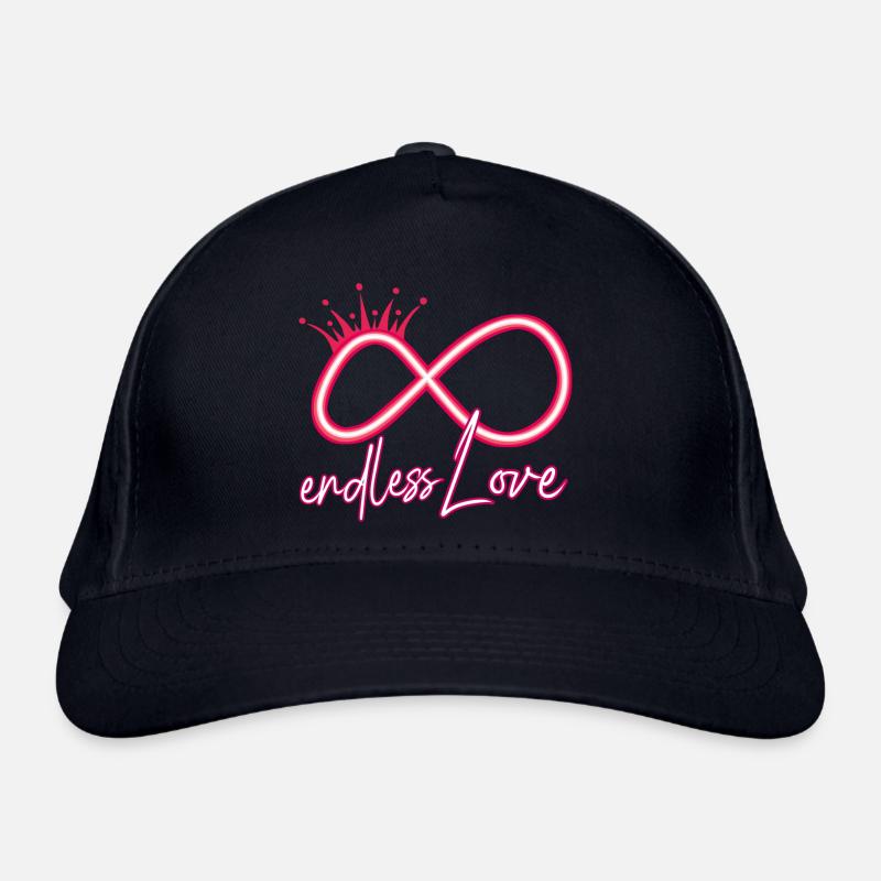 Symbole de l’infini de l’amour éternel Casquette classique bio
