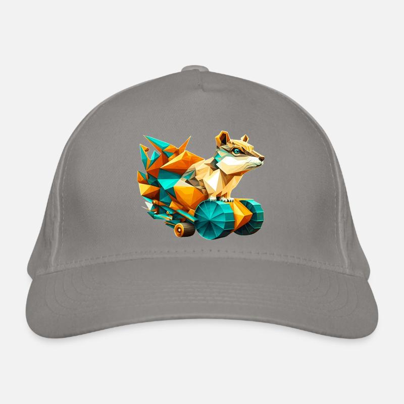Cône 3D avec roues pixel art en aspect polygonal Casquette classique bio