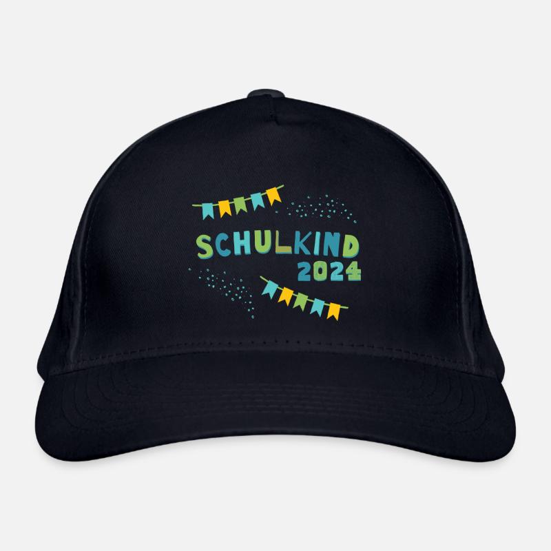 Schulkind 2024 Einschulung Erster Schultag Kinder - Bio-Baseballkappe - Navy