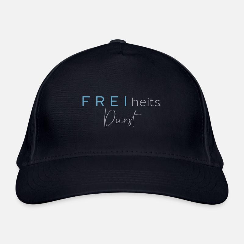FREIheitsdurst grau Bio-Baseballkappe