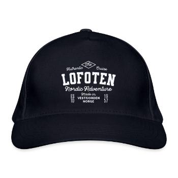 Lofoten Nordic Abenteuer - Bio-Baseballkappe - Navy - Vorne