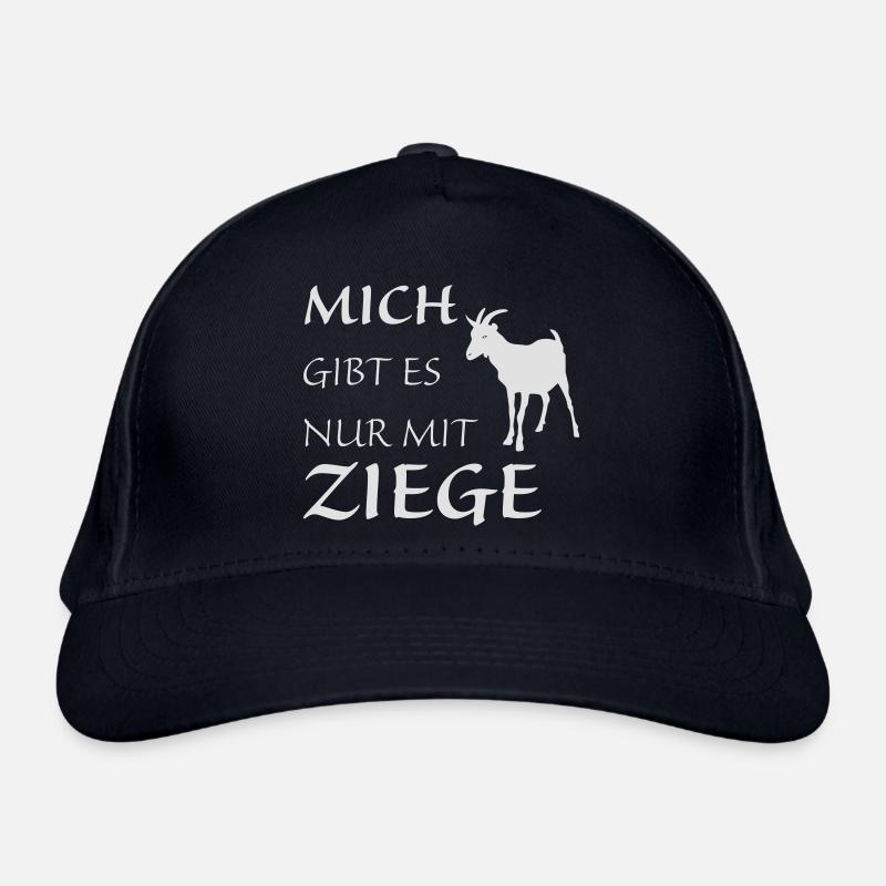 Nur mit Ziege Bio-Baseballkappe