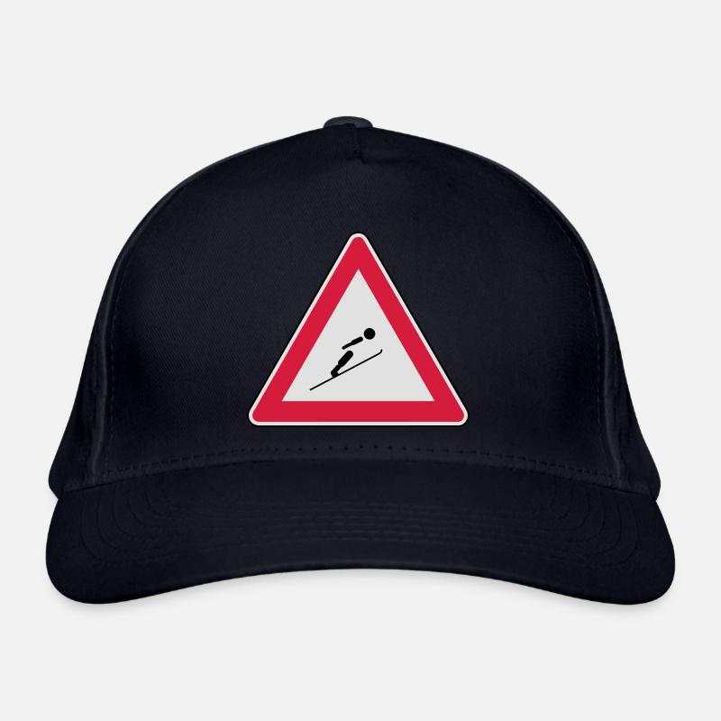 Köpfe einziehen, hier wird mit Ski gesprungen! Casquette classique bio