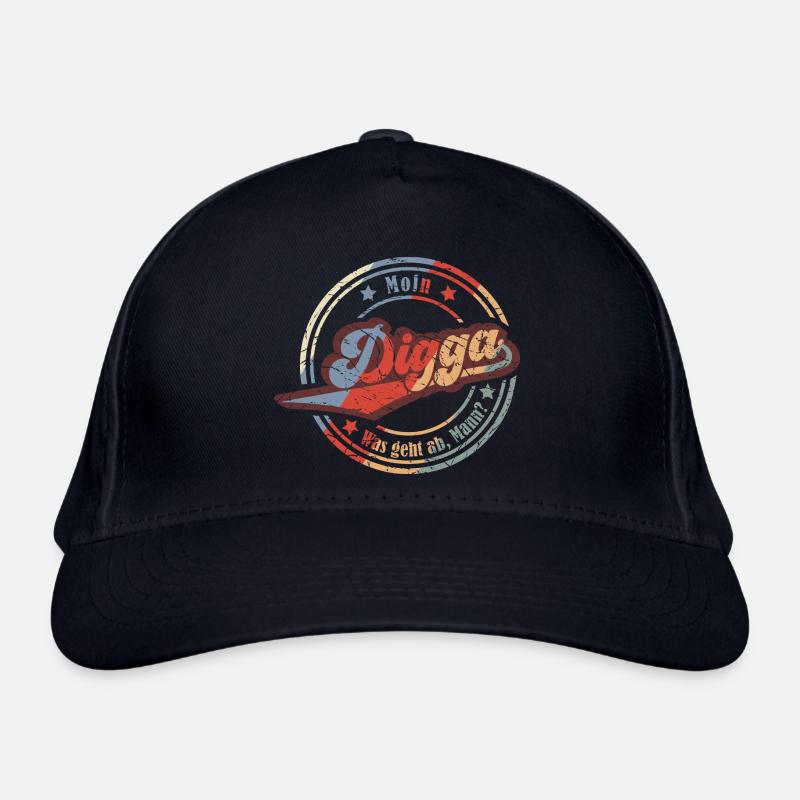 Moin Digga (Was-Geht-Ab-Mann-Edition) Bio-Baseballkappe