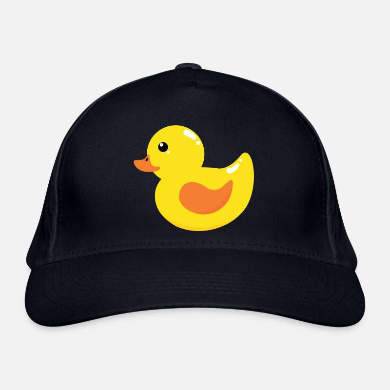 Squeaky Duck Yellow Duck Organic Baseball Cap