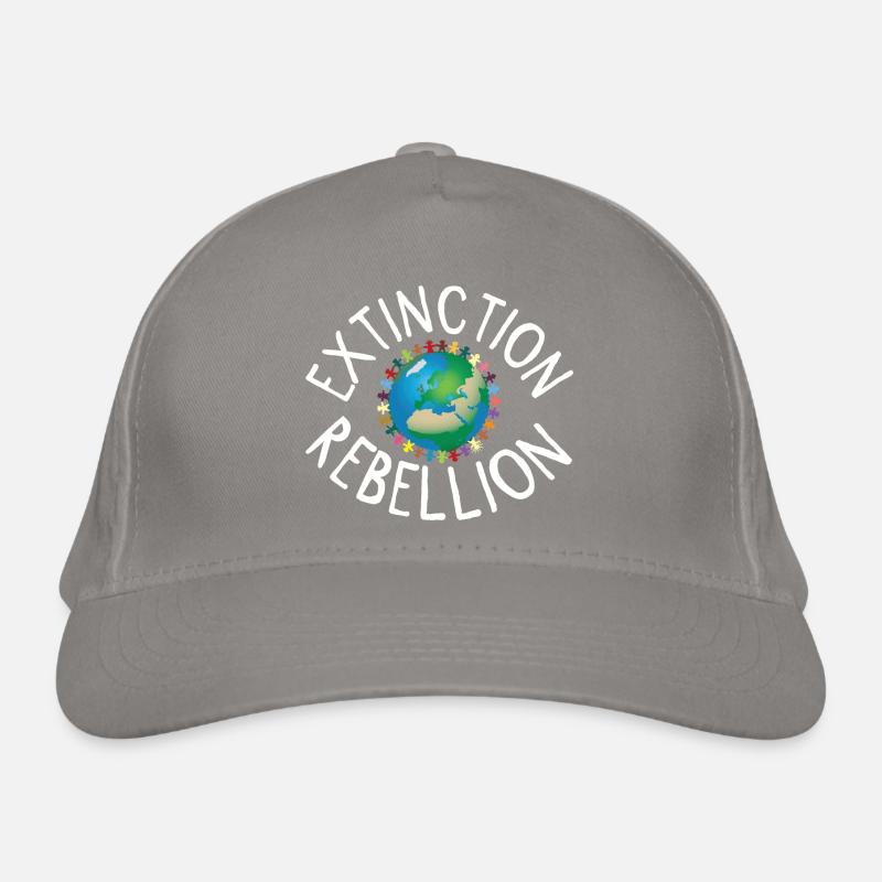 Extinction Rebellion Collier Humain Blanc Casquette classique bio
