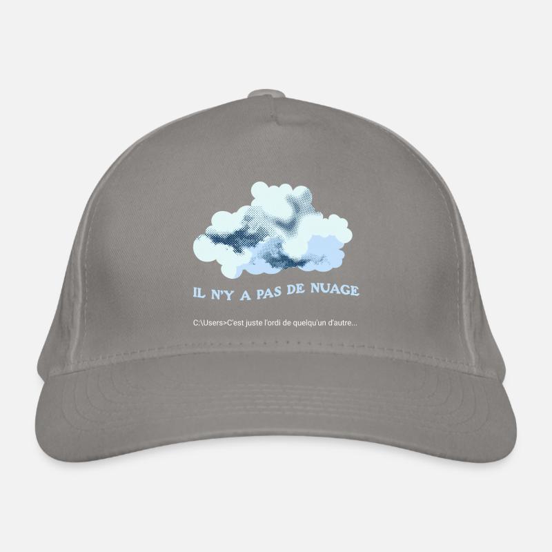 Il n'y a pas de nuage (cloud) Casquette classique bio