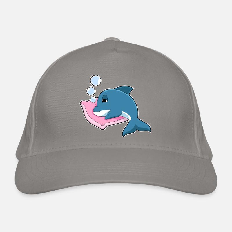Dolphin Sleeping Pillow Organic Baseball Cap