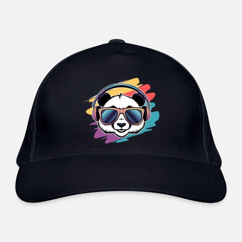 Cool Panda Vibes - Organic Baseball Cap - navy