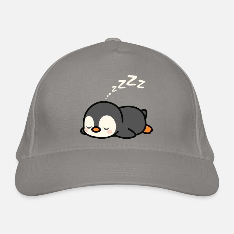 Süßes Pinguin-Nickerchen Bio-Baseballkappe