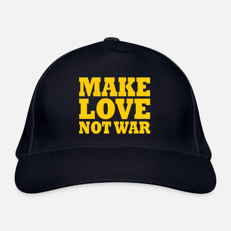 Make love not war Organic Baseball Cap
