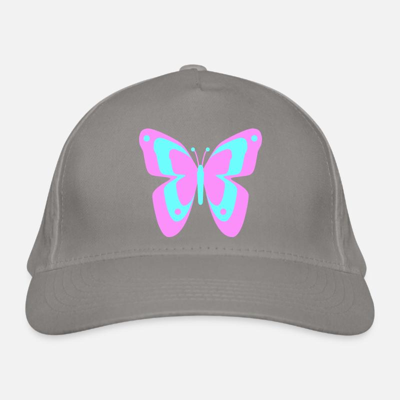 Papillon Papillon Insectes Printemps Été coloré Casquette classique bio