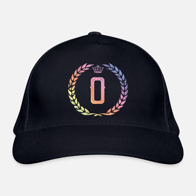 O Buchstabe Kranz Bio-Baseballkappe