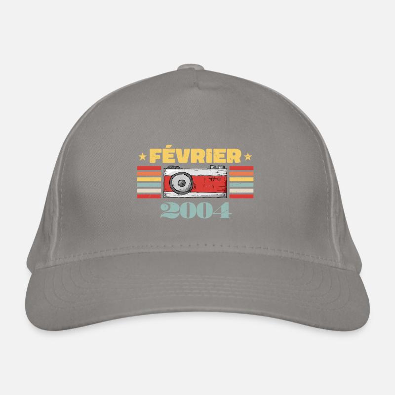 Février 2004 Vintage Anniversaire Rétro Cadeau Casquette classique bio