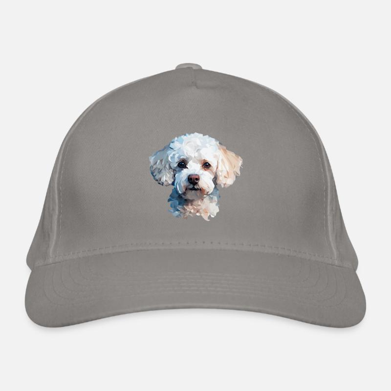 Pudel Polygon Design Bio-Baseballkappe