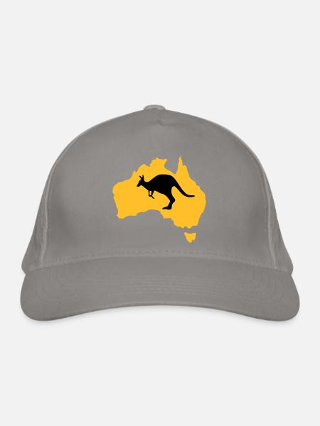 Australie - Casquette classique bio - gris clair - Devant