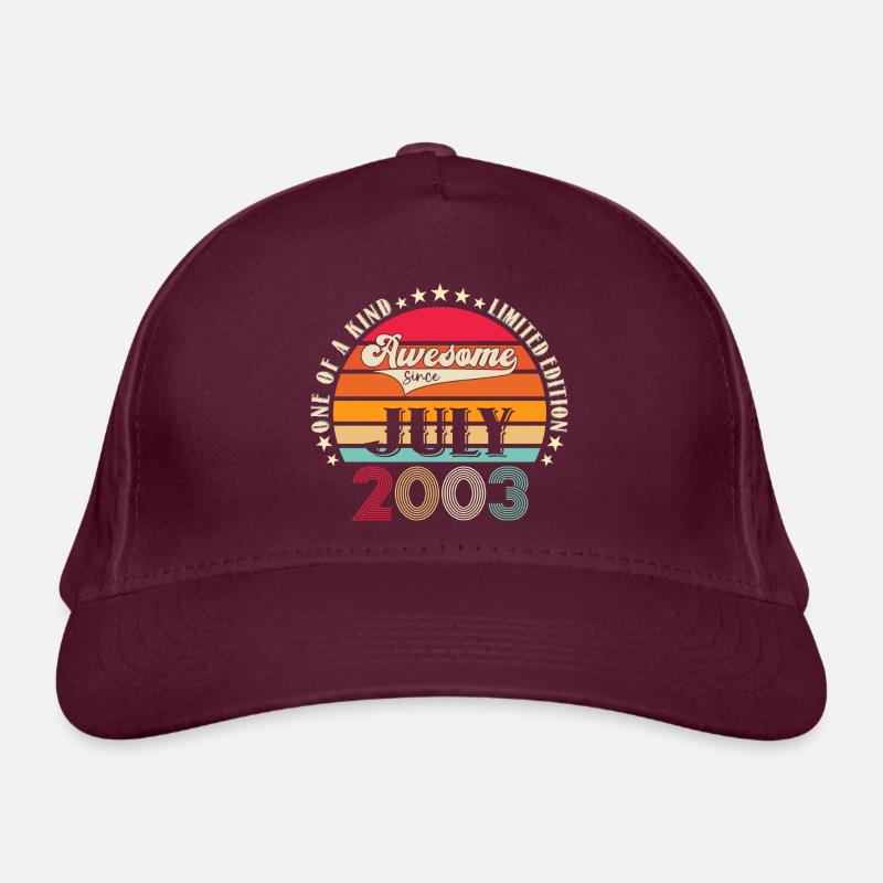Awesome since August 2003 19. Geburtstag Geschenk Bio-Baseballkappe