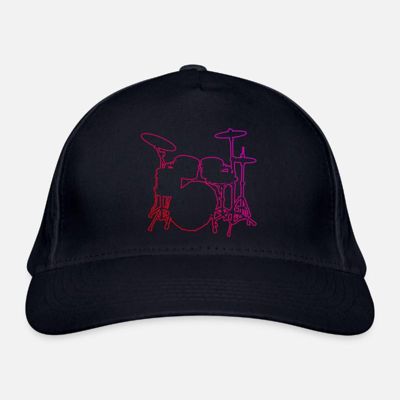 Drums Drummer Drumming Drum Kit Organic Baseball Cap