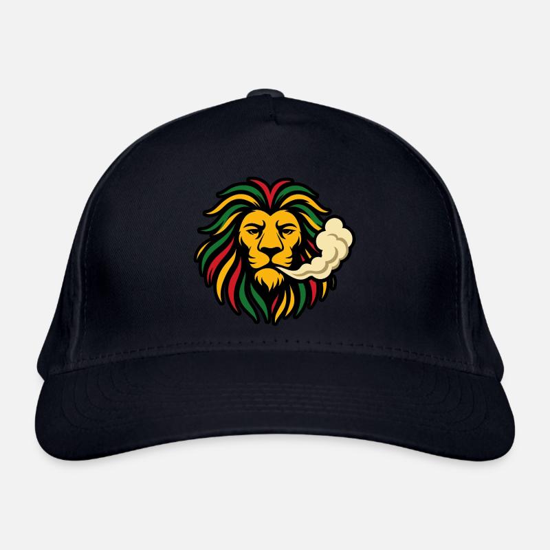 Reggae Lion Rasta Design Casquette classique bio