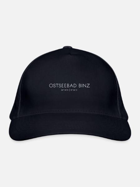 Ostseebad Binz auf Rügen - Bio-Baseballkappe - Navy