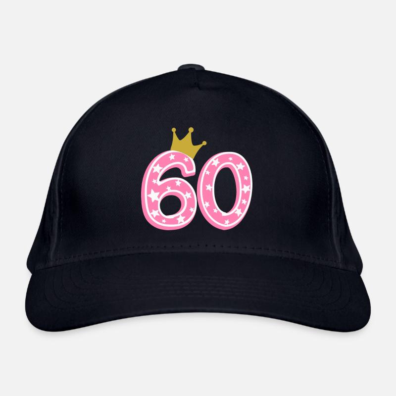 60 Krone 60. Geburtstag 60 Jahre Bio-Baseballkappe