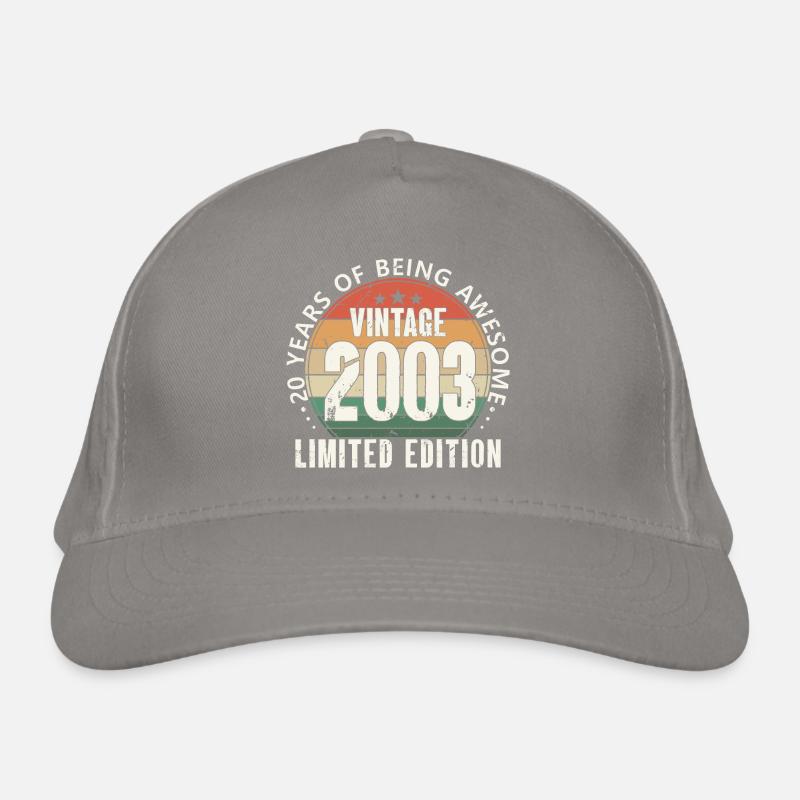 20e anniversaire 20 ans 2003 né Casquette classique bio