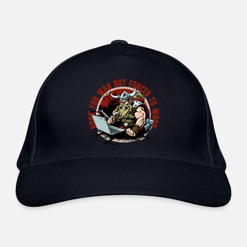 Viking admin with lettering Organic Baseball Cap