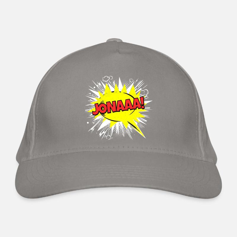 Jonah Name Funny Speech Bubble Jonaaa! Organic Baseball Cap