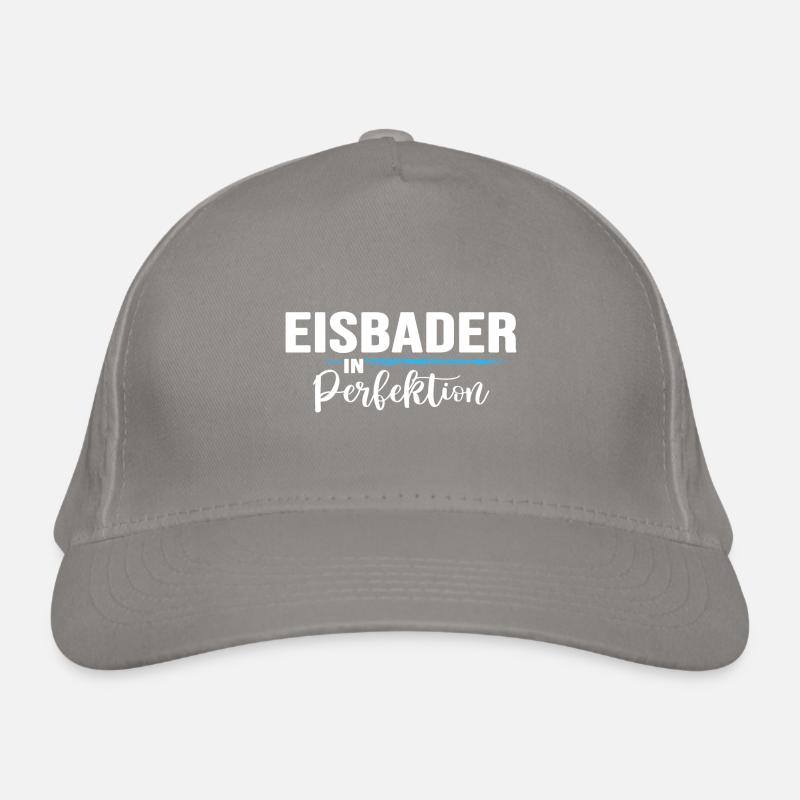 Eisbaden Eisbader im Eisbad Winterbaden Bio-Baseballkappe