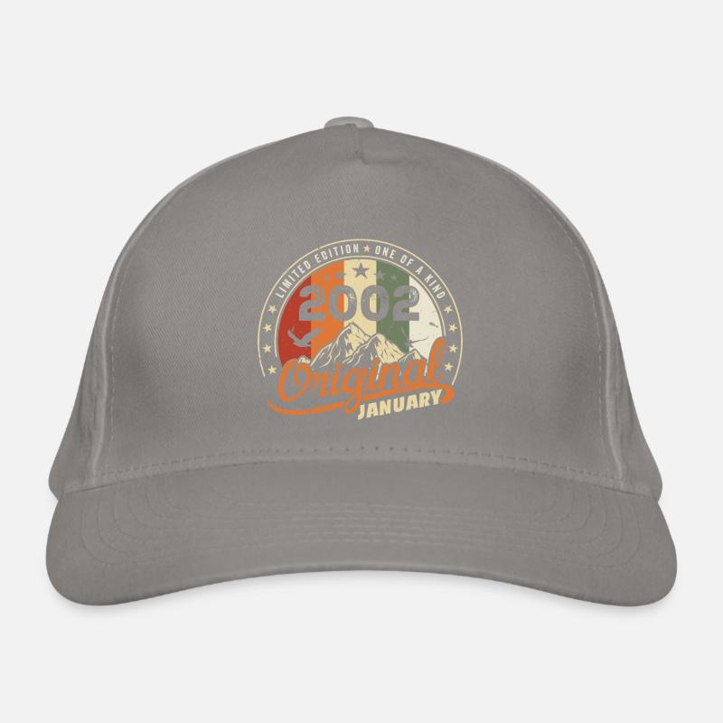 Original Né en Janvier Anniversaire | Janvier 2002 Casquette classique bio