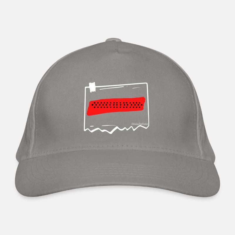 dots on red background Organic Baseball Cap