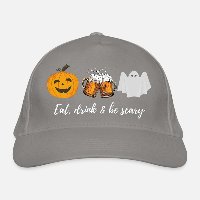 eat drink and be scary halloween Bio-Baseballkappe