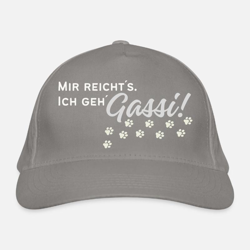 Gassi gehen Bio-Baseballkappe