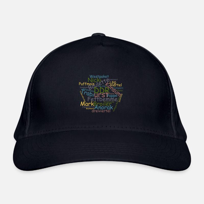 DDR Ostalgie Wörtersammlung Bio-Baseballkappe
