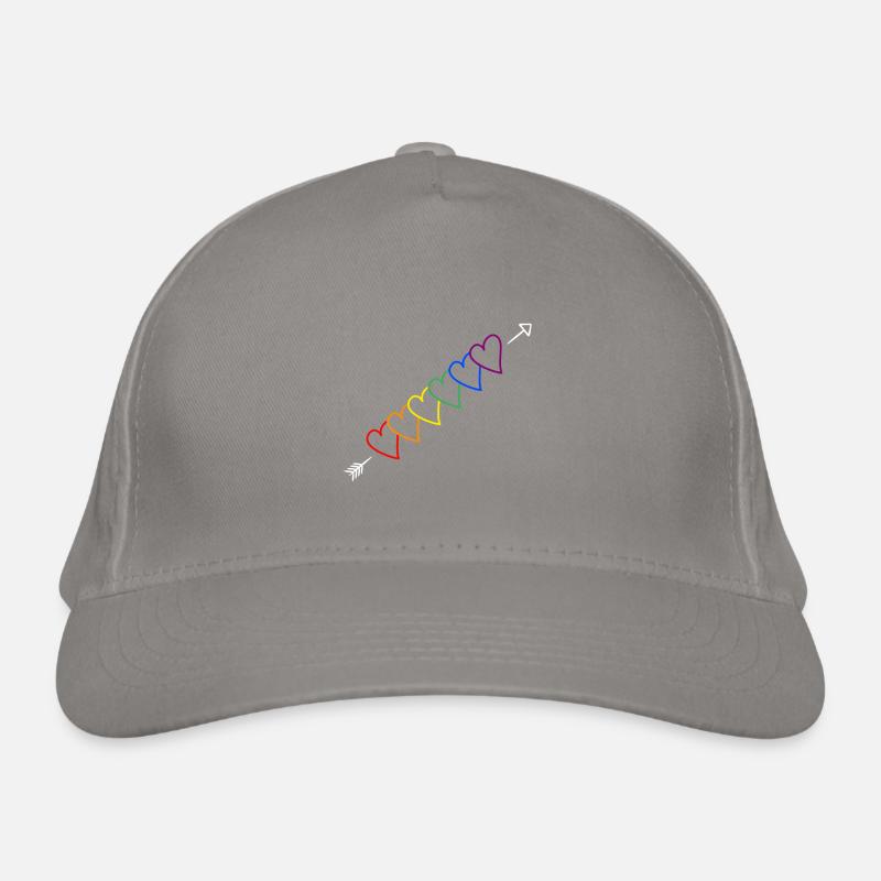Pfeil Regenbogen LGBT Bio-Baseballkappe