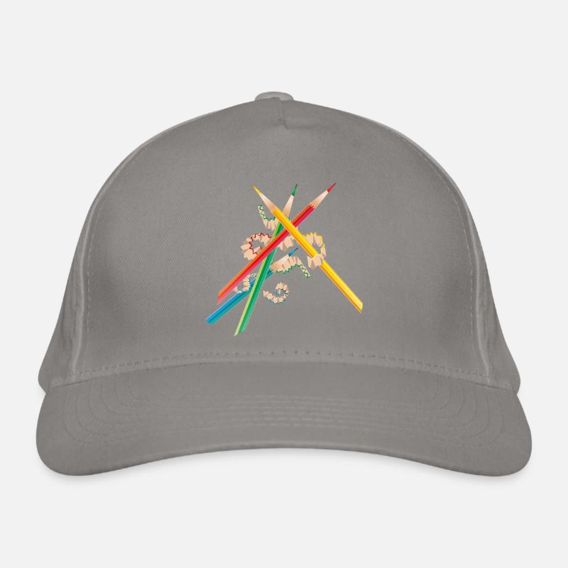 Colorful crayons freshly sharpened Organic Baseball Cap