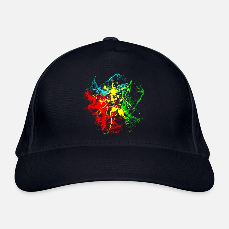 Paint splashes Organic Baseball Cap