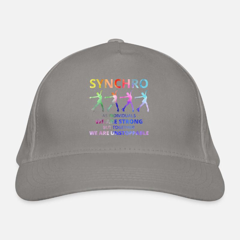 Synchro Synchron Eiskunstlauf Eiskunstläufer Bio-Baseballkappe