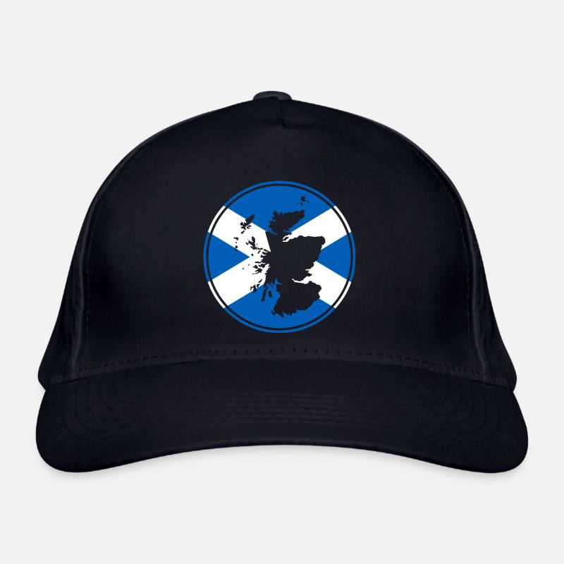 Scotland Map Pride Flag Scottish Organic Baseball Cap