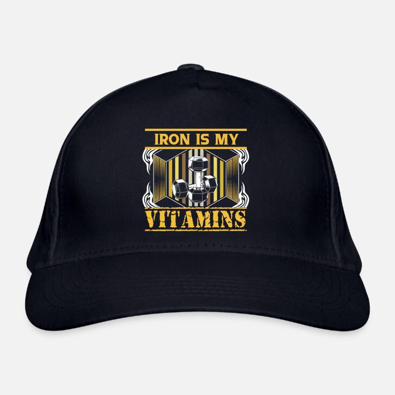 Strength Training Gym Dumbbells Gift Organic Baseball Cap