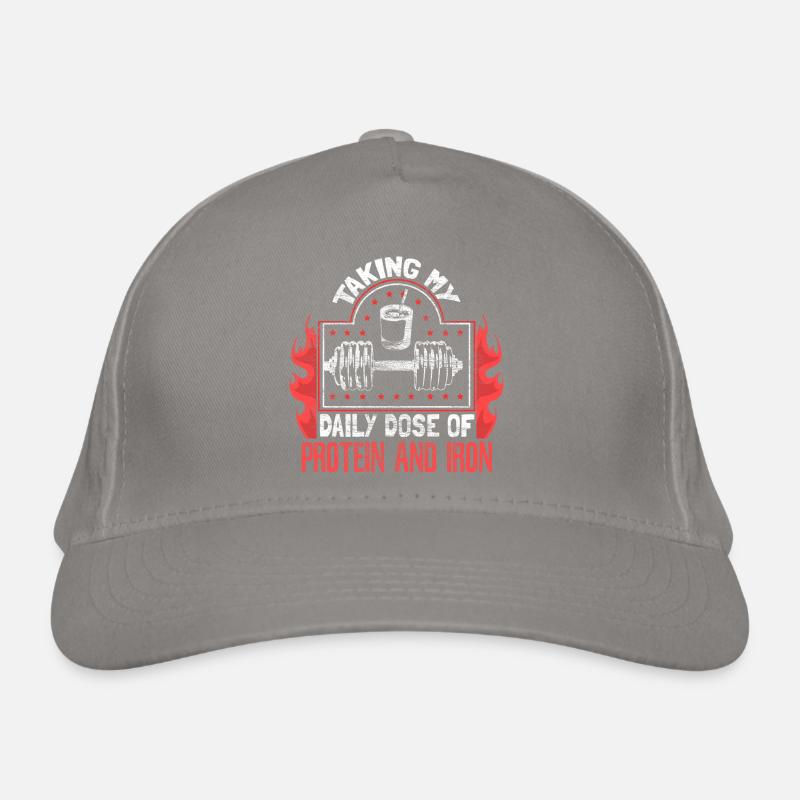 Strength Training Pumps Dumbbells Organic Baseball Cap