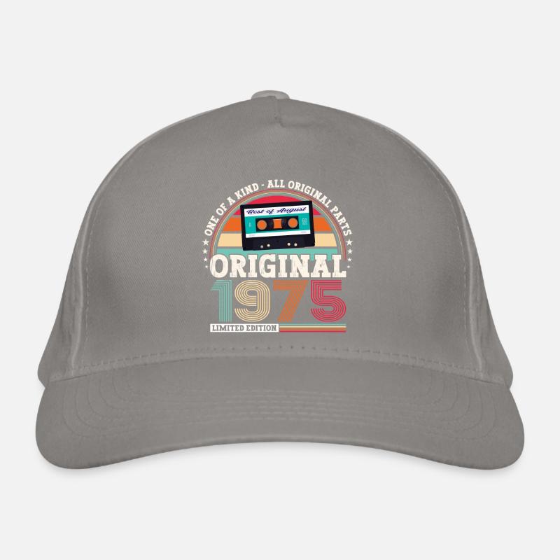 Original Août 1975 47th Birthday Gift Fun Casquette classique bio